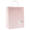 Customized fashion clothes packing paper tote bag